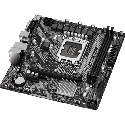 ASRock H610M-HDV/M.2 R2.0 Super Alloy Intel 1700 Socket Motherboard, Micro-ATX, 2x DDR4 Slots, 1x M.2 Socket, GbE LAN, 1x D-Sub / 1x DisplayPort / 1x HDMI Port image 3