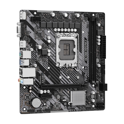 ASRock H610M-HDV/M.2 R2.0 Super Alloy Intel 1700 Socket Motherboard, Micro-ATX, 2x DDR4 Slots, 1x M.2 Socket, GbE LAN, 1x D-Sub / 1x DisplayPort / 1x HDMI Port image 4