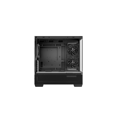 DeepCool CG380 3F Micro-ATX Gaming Case Black  Panoramic Tempered Glass Side Panel, Mesh Airflow Front, 3 Pre-Installed ARGB Fans, USB-C & USB-A Front I/O, Spacious SFF/mATX/ITX Build Support image 4