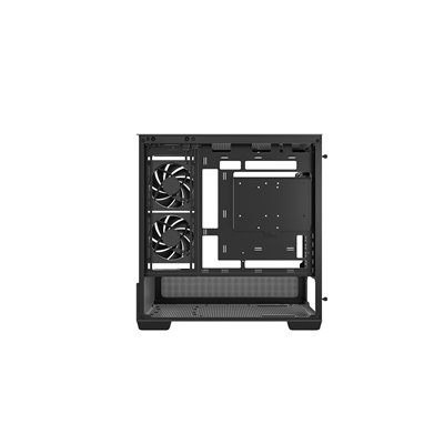DeepCool CG380 3F Micro-ATX Gaming Case Black  Panoramic Tempered Glass Side Panel, Mesh Airflow Front, 3 Pre-Installed ARGB Fans, USB-C & USB-A Front I/O, Spacious SFF/mATX/ITX Build Support image 5