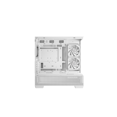 DeepCool CG380 3F Micro-ATX Gaming Case White  Panoramic Tempered Glass Side Panel, Mesh Airflow Front, 3 Pre-Installed ARGB Fans, USB-C & USB-A Front I/O, Spacious SFF/mATX/ITX Build Support image 4
