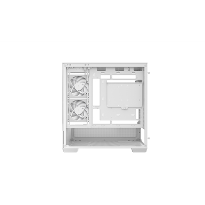 DeepCool CG380 3F Micro-ATX Gaming Case White  Panoramic Tempered Glass Side Panel, Mesh Airflow Front, 3 Pre-Installed ARGB Fans, USB-C & USB-A Front I/O, Spacious SFF/mATX/ITX Build Support image 5
