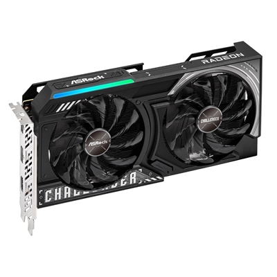 ASRock AMD Radeon RX 9060 XT Challenger OC 16GB GDDR6 Graphics Card, 2048 Streams, 3290MHz Boost Clock, Dual Fan, 2x DisplayPorts / 1x HDMI Port image 2