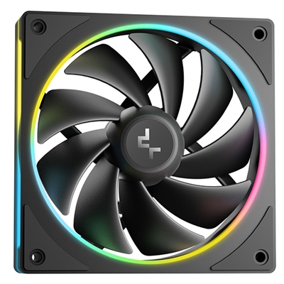 DeepCool LM240 Liquid CPU Cooler with 2.4" IPS Display, 240mm AIO, Dual 120mm ARGB Fans, Anti-Leak Technology, PWM Pump, Intel LGA 1851/1700 & AMD AM5 Compatible, Black image 4