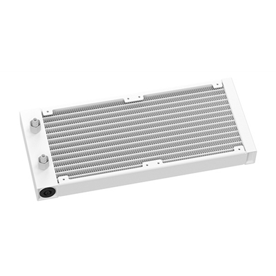 DeepCool LM240 White Liquid CPU Cooler with 2.4" IPS Display, 240mm AIO, Dual 120mm ARGB Fans, Anti-Leak Technology, PWM Pump, Intel LGA 1851/1700 & AMD AM5 Compatible, White image 3