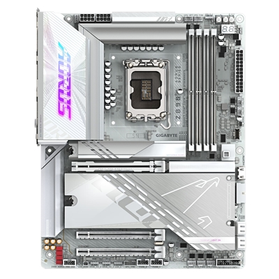 Gigabyte Z890 AORUS PRO ICE Intel 1851 Socket Motherboard, ATX, 4x DDR5 Slots, 5x M.2 Sockets, Fitted I/O Shield, 5GbE LAN, Wi-Fi 7, 2x USB-C (USB4) image 2