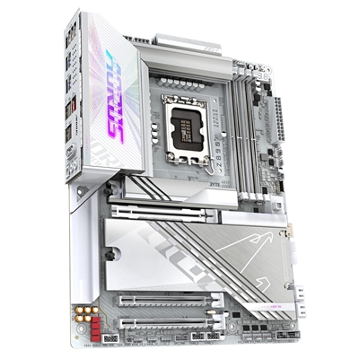 Gigabyte Z890 AORUS PRO ICE Intel 1851 Socket Motherboard, ATX, 4x DDR5 Slots, 5x M.2 Sockets, Fitted I/O Shield, 5GbE LAN, Wi-Fi 7, 2x USB-C (USB4) image 3