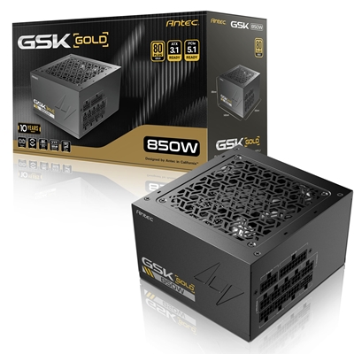 Antec GSK850 V2 850W Fully Modular ATX 3.1 Power Supply, 80 PLUS Gold, PCIe 5.1 Ready with 12V-2x6 Cable, Silent 120mm Fan, High-Performance PSU for Gaming PCs image 5