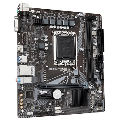 Gigabyte H610M H V2 (Rev. 1.0) Intel 1700 Socket Motherboard, Micro-ATX, 2x DDR5 Slots, 1x M.2 Socket, GbE LAN, 1x D-Sub / 1x HDMI Port image 3