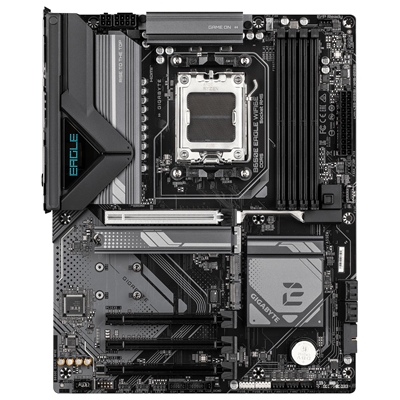 Gigabyte B650E EAGLE WIFI6E AMD AM5 Socket Motherboard, ATX, 4x DDR5 Slots, 3x M.2 Socket, Fitted I/O Shield, 2.5GbE LAN, Wi-Fi 6E, 1x DisplayPort / 1x HDMI Port image 2