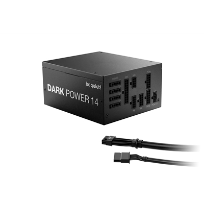 be quiet! DARK POWER 14, 850W, 80 PLUS certified and Cybenetics efficiency, ATX 3.1 compliant, PCIe 5.1 compatible, backed by a 10-year manufacturer's warranty. image 2
