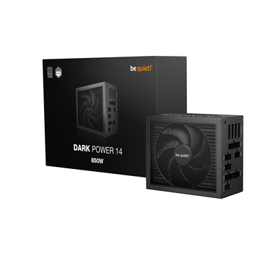 be quiet! DARK POWER 14, 850W, 80 PLUS certified and Cybenetics efficiency, ATX 3.1 compliant, PCIe 5.1 compatible, backed by a 10-year manufacturer's warranty. image 5