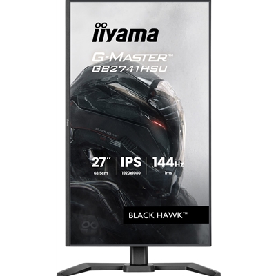 iiyama G-Master Black Hawk gaming monitor GB2741HSU-B1 27" Black, Height Adjustable, IPS, Ultra Slim Bezel, Full HD, 144Hz, 1ms, FreeSync, HDMI, Display Port, USB Hub image 4
