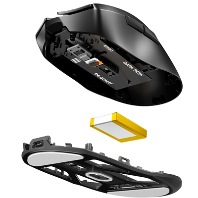 be quiet! Dark Perk Ergo Lightweight Ergonomic 32000dpi Wireless Gaming Mouse with 2.4GHz Wireless, PixArt PAW3950 Sensor, 110 Hours Battery Life & 8000 Hz Polling Rate image 5