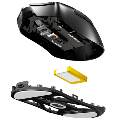 be quiet! Dark Perk Sym 32000dpi Lightweight Wireless Gaming Mouse with 2.4GHz Wireless, Symmetrical Design, PixArt PAW3950 Sensor, 110 Hours Battery Life & 8,000 Hz Polling Rate image 5