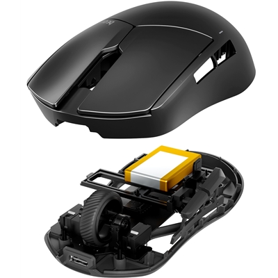 be quiet! Dark Perk Sym 32000dpi Lightweight Wireless Gaming Mouse with 2.4GHz Wireless, Symmetrical Design, PixArt PAW3950 Sensor, 110 Hours Battery Life & 8,000 Hz Polling Rate image 6