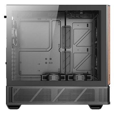 Antec P30 Air Mid-Tower Gaming Case, 1 x USB Type-C / 2 x USB 3.0, Tempered Glass Side Window Panel, Large Mesh Front with Premier Wood Accents, 3 x Pre-Installed PWM Fans, ATX, Micro-ATX , ITX Compatible image 4