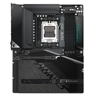 Gigabyte X870 AORUS STEALTH AMD AM5 Socket Motherboard, ATX, 4x DDR5 Slots, 4x M.2 Socket, 5GbE LAN, Wi-Fi 7, 1x HDMI Port / 2x USB-C (USB4) image 2