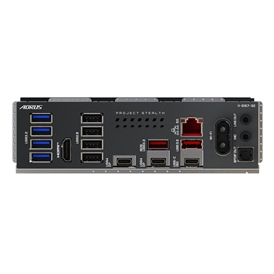 Gigabyte X870 AORUS STEALTH AMD AM5 Socket Motherboard, ATX, 4x DDR5 Slots, 4x M.2 Socket, 5GbE LAN, Wi-Fi 7, 1x HDMI Port / 2x USB-C (USB4) image 6