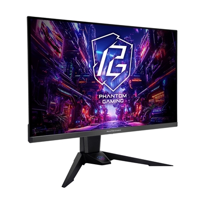 ASRock Phantom Gaming PGO27QFV 27 Inch QHD (2560 x 1440) Flat QD-OLED Gaming Monitor, 360Hz 0.03ms (GTG) Response Time, 2 x HDMI 2.1; 1 x DisplayPort 1.4, 1 x Type-C (DP Alt Mode / PD 15W), Height, Swivel, Tilt Adjustment, Integrated Wi-Fi Antenna image 2
