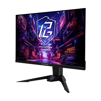 ASRock Phantom Gaming PGO27QFV 27 Inch QHD (2560 x 1440) Flat QD-OLED Gaming Monitor, 360Hz 0.03ms (GTG) Response Time, 2 x HDMI 2.1; 1 x DisplayPort 1.4, 1 x Type-C (DP Alt Mode / PD 15W), Height, Swivel, Tilt Adjustment, Integrated Wi-Fi Antenna image 3