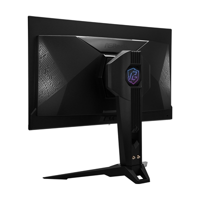 ASRock Phantom Gaming PGO27QFV 27 Inch QHD (2560 x 1440) Flat QD-OLED Gaming Monitor, 360Hz 0.03ms (GTG) Response Time, 2 x HDMI 2.1; 1 x DisplayPort 1.4, 1 x Type-C (DP Alt Mode / PD 15W), Height, Swivel, Tilt Adjustment, Integrated Wi-Fi Antenna image 4
