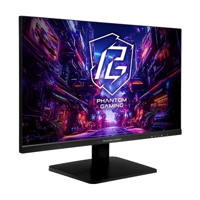 ASRock Phantom Gaming PG27FFX1B 27 Inch FHD (1920 x 1080) Flat IPS Gaming Monitor, 520Hz Refresh Rate 1ms Response Time, 2 x HDMI 2.1, 1 x DisplayPort 1.4, 2 x USB 3.2 Gen1 Type-A, 1 x USB 3.2 Gen1 Type-B, 1 x Headphone Out image 2