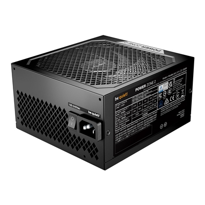 be quiet! Power Zone 2, 1200W, Semi-passive zero-RPM cooling, 2 x 90' angled 12V-2x6 connectors and PCIe 5.1/ATX 3.1 compatibility, 10-year manufacturer's warranty. image 3