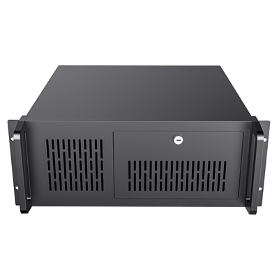 CiT 4U Rackmount Server Case 500mm, Heavy-Duty Industrial Chassis with Lockable Front Door, Supports ATX/mATX, 8x Internal HDD Bays for Massive Storage, Black image 2
