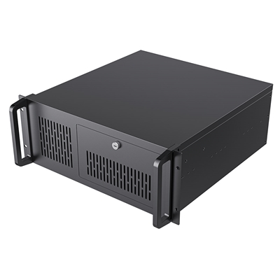 CiT 4U Rackmount Server Case 500mm, Heavy-Duty Industrial Chassis with Lockable Front Door, Supports ATX/mATX, 8x Internal HDD Bays for Massive Storage, Black image 3