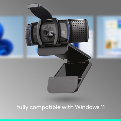 Logitech C920S HD Pro Webcam, Full HD 1080p/30fps Video Calling, Clear Stereo Audio, HD Light Correction, Privacy Shutter, Streaming, Works With Skype,Zoom,FaceTime - Black image 5
