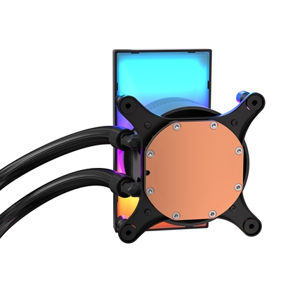 Antec Vortex View 360 Black AIO Liquid CPU Cooler, Massive 5-Inch Rotatable IPS LCD Display, 9th Gen Asetek Pump for 400W TDP, Triple 120mm PWM Fans,  ARGB Backglow image 6