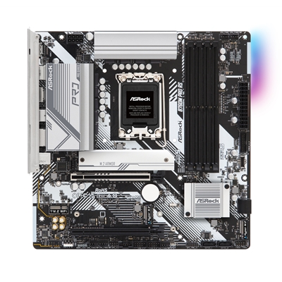 ASRock B760M PRO RS Intel 1700 Socket Motherboard, Micro-ATX, 4x DDR5 Slots, 3x M.2 Socket, Fitted I/O Shield, 2.5GbE LAN, 1x DisplayPort / 1x HDMI Port image 4