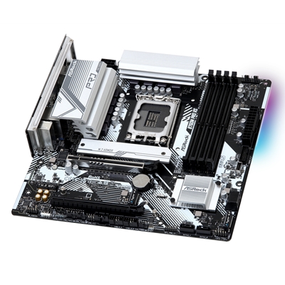 ASRock B760M PRO RS Intel 1700 Socket Motherboard, Micro-ATX, 4x DDR5 Slots, 3x M.2 Socket, Fitted I/O Shield, 2.5GbE LAN, 1x DisplayPort / 1x HDMI Port image 5