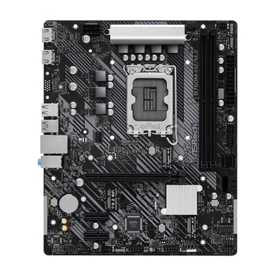 ASRock B760M-H2/M.2 Intel 1700 Socket Motherboard, Micro-ATX, 2x DDR5 Slots, 2x M.2 Socket, 2.5GbE LAN, 2x HDMI Port image 2