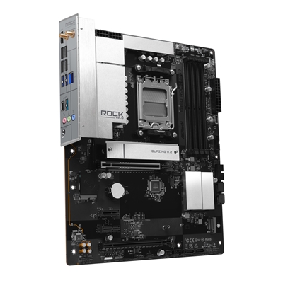 ASRock B850 Rock WiFi 7 AMD AM5 Socket Motherboard, ATX, 4x DDR5 Slots, 2x M.2 Socket, Fitted I/O Shield, 2.5GbE LAN, Wi-Fi 7, 1x HDMI Port image 2