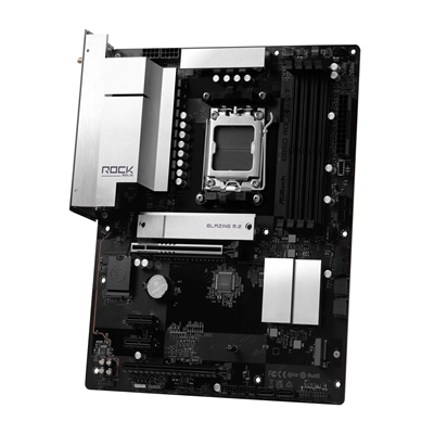 ASRock B850 Rock WiFi 7 AMD AM5 Socket Motherboard, ATX, 4x DDR5 Slots, 2x M.2 Socket, Fitted I/O Shield, 2.5GbE LAN, Wi-Fi 7, 1x HDMI Port image 3