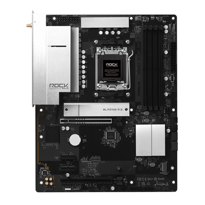 ASRock B850 Rock WiFi 7 AMD AM5 Socket Motherboard, ATX, 4x DDR5 Slots, 2x M.2 Socket, Fitted I/O Shield, 2.5GbE LAN, Wi-Fi 7, 1x HDMI Port image 4