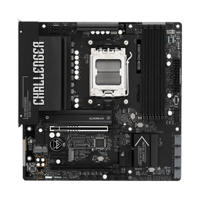 ASRock B850M Challenger AMD AM5 Socket Motherboard, Micro-ATX, 4x DDR5 Slots, 2x M.2 Socket, Fitted I/O Shield, 2.5GbE LAN, 1x HDMI Port image 4