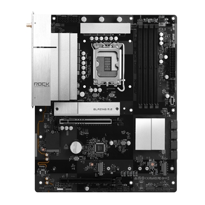 ASRock B860 Rock WiFi 7 Intel 1851 Socket Motherboard, ATX, 4x DDR5 Slots, 3x M.2 Socket, Fitted I/O Shield, 2.5GbE LAN, Wi-Fi 7, 1x HDMI Port image 4