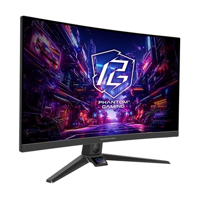 ASRock Phantom Gaming PG27FRS1A 27 Inch FHD (1920 x 1080) VA Curved (1500R) Gaming Monitor, 280Hz 1ms (MPRT) Response Time, 2 x HDMI 2.0, 1 x DisplayPort 1.4, Headphone Out, Tilt, Swivel Adjustment image 2