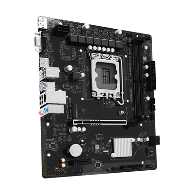ASRock H610M-HDV/M.2 D5 Gen5 Intel 1700 Socket Motherboard, Micro-ATX, 2x DDR5 Slots, 1x M.2 Socket, GbE LAN, 1x D-Sub / 1x DisplayPort / 1x HDMI Port image 2