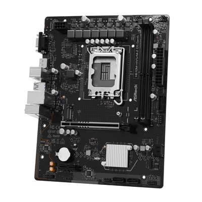 ASRock H610M-HVS/M.2 D5 GEN5 Intel 1700 Socket Motherboard, Micro-ATX, 2x DDR5 Slots, 1x M.2 Socket, GbE LAN, 1x D-Sub / 1x HDMI Port image 3