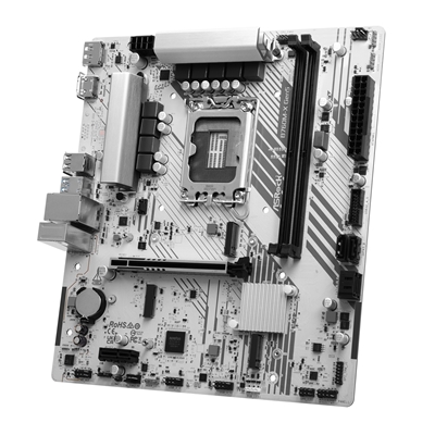 ASRock B760M-X Gen5 Intel 1700 Socket Motherboard, Micro-ATX, 2x DDR5 Slots, 2x M.2 Socket, 2.5GbE LAN, 1x DisplayPort / 1x HDMI Port image 3