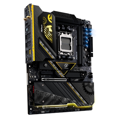ASRock X870E TAICHI OCF AMD AM5 Socket Motherboard, ATX, 2x DDR5 Slots, 6x M.2 Socket, Fitted I/O Shield, 5GbE LAN, Wi-Fi 7, 1x HDMI Port image 2