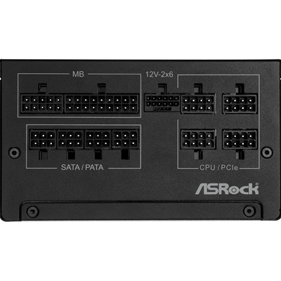 ASRock Steel Legend SL-750G 750W ATX Power Supply Unit, 80 Plus Gold Certified, 120mm Silent Cooling Fan, High Efficiency PSU image 4
