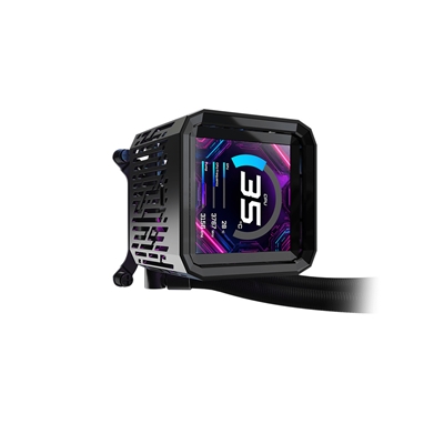 ASRock Phantom Gaming 360 LCD AIO Liquid CPU Cooler, 360mm Radiator, Triple 120mm PWM ARGB Fans, LCD Display, Intel LGA1700/1851 & AMD AM5/AM4 Compatible image 6