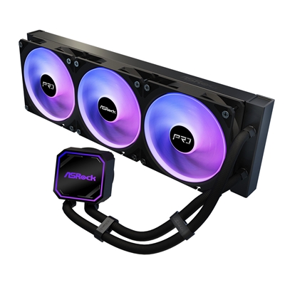 ASRock Pro 360 ARGB AIO Liquid CPU Cooler, 360mm Radiator, Triple 120mm PWM Fans, Addressable RGB, Intel LGA1700/1851 & AMD AM5/AM4 Compatible image 2