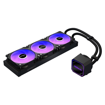 ASRock Pro 360 ARGB AIO Liquid CPU Cooler, 360mm Radiator, Triple 120mm PWM Fans, Addressable RGB, Intel LGA1700/1851 & AMD AM5/AM4 Compatible image 4