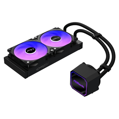 ASRock Pro 240 ARGB AIO Liquid CPU Cooler, 240mm Radiator, Dual 120mm PWM Fans, Addressable RGB, Intel LGA1700/1851 & AMD AM5/AM4 Compatible image 5
